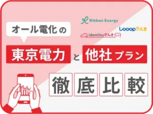 東京電力のオール電化と他社プランを徹底比較